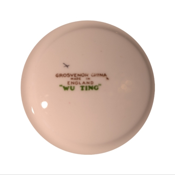 Copeland's Grosvenor China Tea Cup - White, Blue, Pink, Green and Gold - Picture 4 of 4